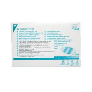 3M TEGADERM แผ่นฟิล์มใสกันน้ำ รุ่น 1624W ขนาด 6X7 ซม. (ราคาที่แสดงเป็นราคาต่อชิ้น / กล่อง 100 ชิ้น) .D