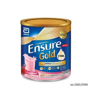 Abbott Ensure Gold  เอนชัวร์ โกลด์ อาหารสูตรครบถ้วน กลิ่นสตรอว์เบอร์รี ขนาด 400 g.