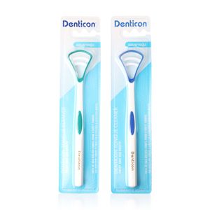 DENTICON ที่ขูดลิ้น ด้ามยาว คละสี