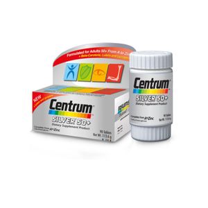 Centrum Silver 50+ Dietary Supplement ผลิตภัณฑ์เสริมอาหาร 90 เม็ด