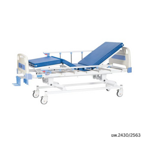 เตียงผู้ป่วยมือหมุน 3 ไกร์ รุ่น SLS-A31 พร้อมที่นอน