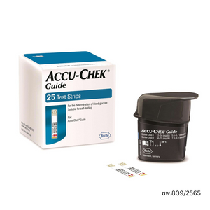 Accu-Chek Guide 25 Test Strips แถบตรวจน้ำตาล แอคคิว-เช็คไกด์ ขนาด 25 ชิ้น 