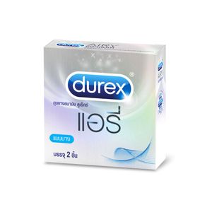Durex Airy ถุงยางแบบบาง ดูเร็กซ์ แอรี่ บรรจุ 2 ชิ้น