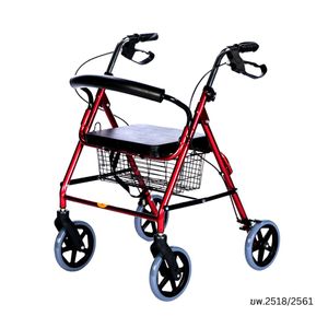 YYY Rollator รถเข็นหัดเดิน ล้อ 8 นิ้ว ทำจากอลูมิเนียม คละสี