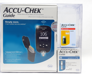 Accu-Chek Guide Meter Set ชุดเครื่องตรวจวัดระดับน้ำตาลในเลือด แอคคิว-เช็คไกด์