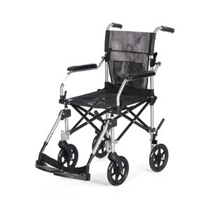 Mobility Healthcare รถเข็นอลูมิเนียม HY9800LF สีเทา ขนาดล้อ8” พร้อม กระเป๋า 
