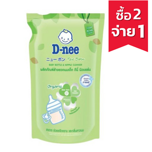 D-NEE New Born ผลิตภัณฑ์ล้างขวดนม สูตร ORGANIC ชนิดถุงเติม (550ml.)