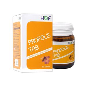 HOF PROPOLIS TAB 25MG ผลิตภัณฑ์เสริมอาหารโพรโพลิส (30 เม็ด)