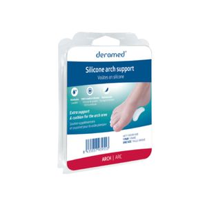 DERAMED แผ่นซิลิโคนรองอุ้งเท้า ARCH ขนาด Free size (2 ชิ้น / แพ็ค)