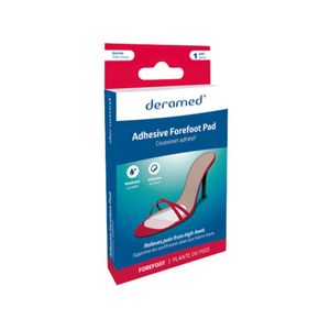 DERAMED  ADHESIVE FOREFOOT เจลรองฝ่าเท้าด้านหน้า ขนาด Free size (แพ็ค 2 ชิ้น)