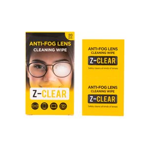 Z-CLEAR Anti-Fog Cleansing Wipe แผ่นเปียกทำความสะอาดเลนส์ (กล่อง 20 ชิ้น)