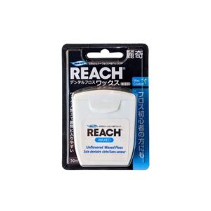 Reach Dental Floss Waxed 50m รีช ไหมขัดฟันเคลือบขี้ผึ้ง ทำความสะอาดซอกฟัน ลดคราบพลัค