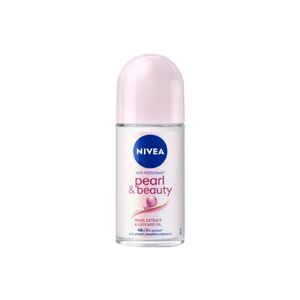 NIVEA Anti Perspirant Pearl & Beauty โรลออนผสมสารสกัดไข่มุกธรรมชาติ ปรับผิวเรียบเนียน (25ml.)