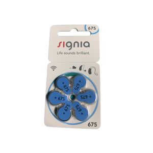 Signia ถ่านเครื่องช่วยฟัง ขนาด S675 6 ชิ้น
