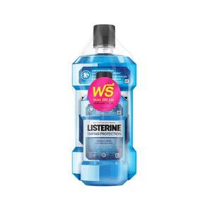 Listerine Tartar Protection Set ลิสเตอรีน น้ำยาบ้วนปาก ทาร์ทาร์โพรเทคชัน แพ็คคู่ (750 ml.+250 ml.) 