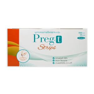 Preg-T แผ่นตรวจตั้งครรภ์ STRIP (จุ่ม) 25 ชิ้น