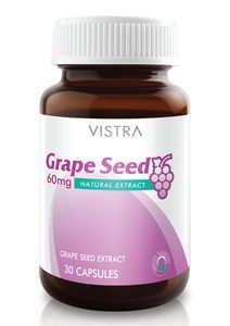 Vistra Grape Seed บรรจุ 30 แคปซูล 60mg