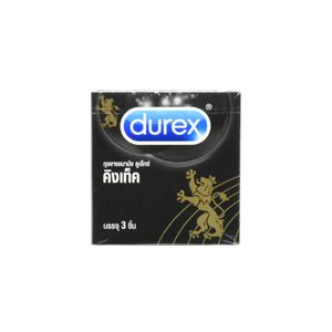 Durex ถุงยาง Kingtex Condom ขนาด 49 มม. (กล่อง 3 ชิ้น)