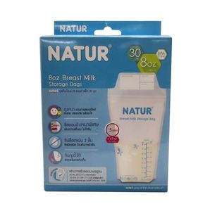 Natur Boz Breast Milk Storage Bags ถุงเก็บน้ำนม8ออนซ์ แพ็ก30ถุง 
