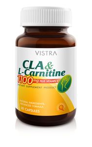 Vistra Cla&L-Carnitine 1100MG Plus Vitamin E