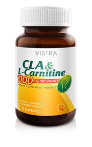 Vistra Cla&L-Carnitine 1100MG Plus Vitamin E