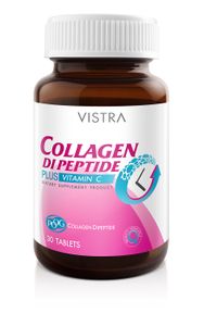 Vistra Collagen Dipeptide Plus Vitamin C 30 เม็ด