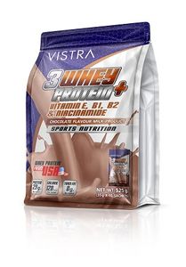 Vistra 3Whey Protein Chocolate 15 ซอง /กล่อง