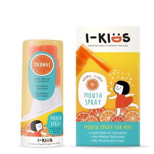 I-Kids Mouthspray for Kids สเปรย์เพื่อช่องปากสำหรับเด็ก รสส้ม 15ml.