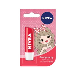 Nivea Lip Strawberry Shine ลิปบำรุงริมฝีปาก ขนาด 4.8 กรัม