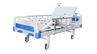 Fasicare เตียงผู้ป่วยมือหมุน 2 ไกร์ ราวสไลด์ 6 ก้าน + เสา + ที่นอน PVC รุ่น FB-110