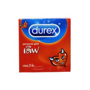 Durex ถุงยาง Love ขนาด 52.5 มม 3 ชิ้น/กล่อง