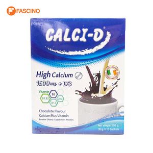 Calci-D High Calcium รสช็อคโกแลต 30 กรัม 10 ซอง