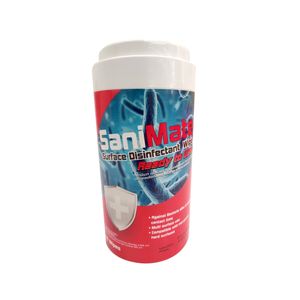 Sanimate ผ้าชุบน้ำยาฆ่าเชื้อ Surface Disinfectant Wipe 80 ชิ้น / ขวด