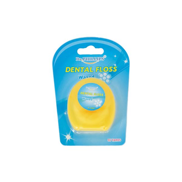 DR.PHILLIPS Dental Floss Wax 55 Yards ไหมขัดฟัน 55 หลา แบบเคลือบแว็กซ์