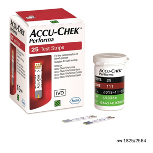 Accu-Chek แถบตรวจน้ำตาล PERFORMA  ขนาด 25ชิ้น