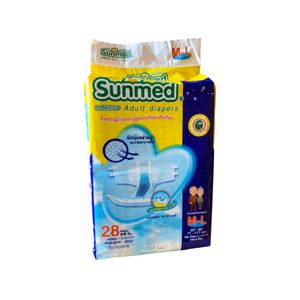 SUNMED ผ้าอ้อมผู้ใหญ่ สำหรับผู้ชายและผู้หญิง ไซส์ M-L