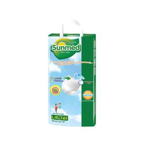 SUNMED กางเกงผ้าอ้อมผู้ใหญ่ ขนาด L-XL (แพ็ค 16 ชิ้น)  .D
