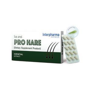 INTERPHARMA PRO HARE ผลิตภัณฑ์เสริมอาหารสำหรับเส้นผม (30 แคปซูล)  .D