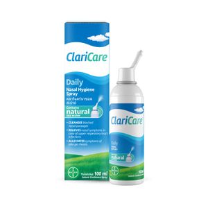 CLARICARE NASAY SPRAY สเปรย์น้ำเกลือธรรมชาติ สำหรับพ่นจมูก (100ml.)  .A