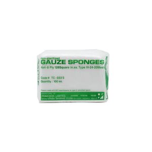 ผ้าก๊อซ GAUZE SPONGE 4"X4" จำนวน 100 ชิ้น