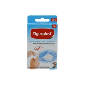 Tigerplast Finger พลาสเตอร์ใสกันน้ำ WF 19 มม. x 40 มม. 10 ชิ้น