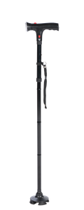 ไม้เท้าขาเดียวแบบตั้งได้  รุ่น ST929L-A  มีไฟ พร้อมเสียงฉุกเฉิน 