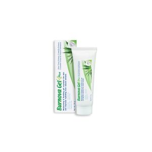  Burnova Gel Plus 70g เป็นเจลบำรุงผิวว่านหางจระเข้ผสมสารสกัดจากใบบัวบกและแตงกวา สูตรออร์แกนิค