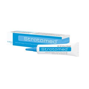 Stratamed สแตรทตาเมด เจล 10 กรัม ปกป้องและคงความชุ่มชื้นให้ผิวหนัง แผล คีลอยด์ แผลเป็นนูน [หลอดสีฟ้า]