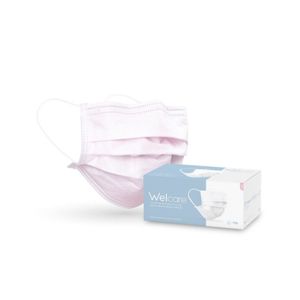Welcare Mask For Kids หน้ากากอนามัย 3 ชั้น สำหรับเด็ก สีชมพู 50 ชิ้น