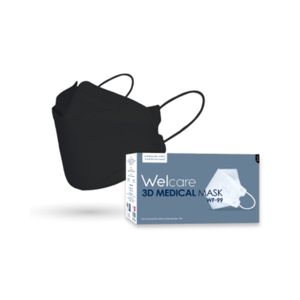 WELCARE หน้ากากอนามัย 3D WF-99 สีดำ (50 ชิ้น/กล่อง)