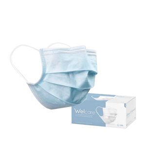 Welcare หน้ากากอนามัย 3 ชั้น มอก1 สีฟ้า 50 ชิ้น